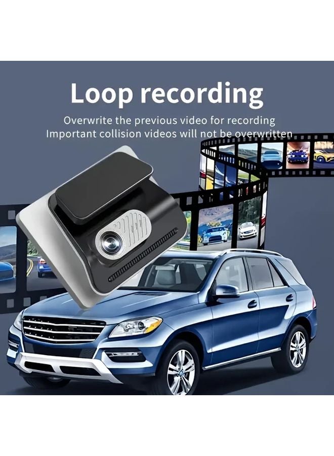 1080P Front Dash Cam With 32G Storage Card Night Vision Loop Recording Emergency Lock - Image 4